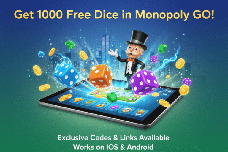 1000 free dice monopoly go