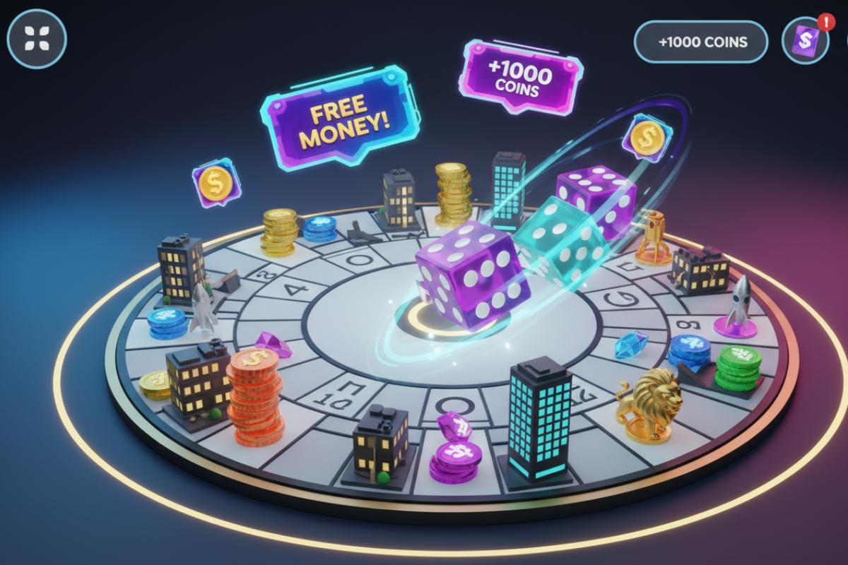 free dice for monopoly go