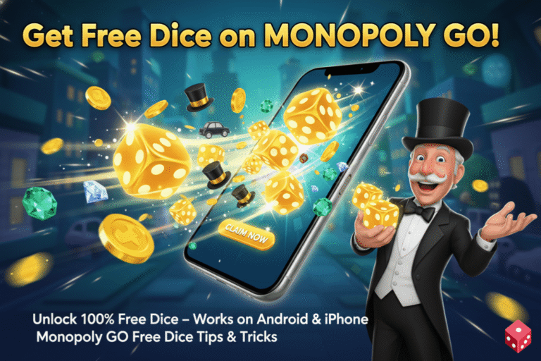 how to get free dice on monopoly go