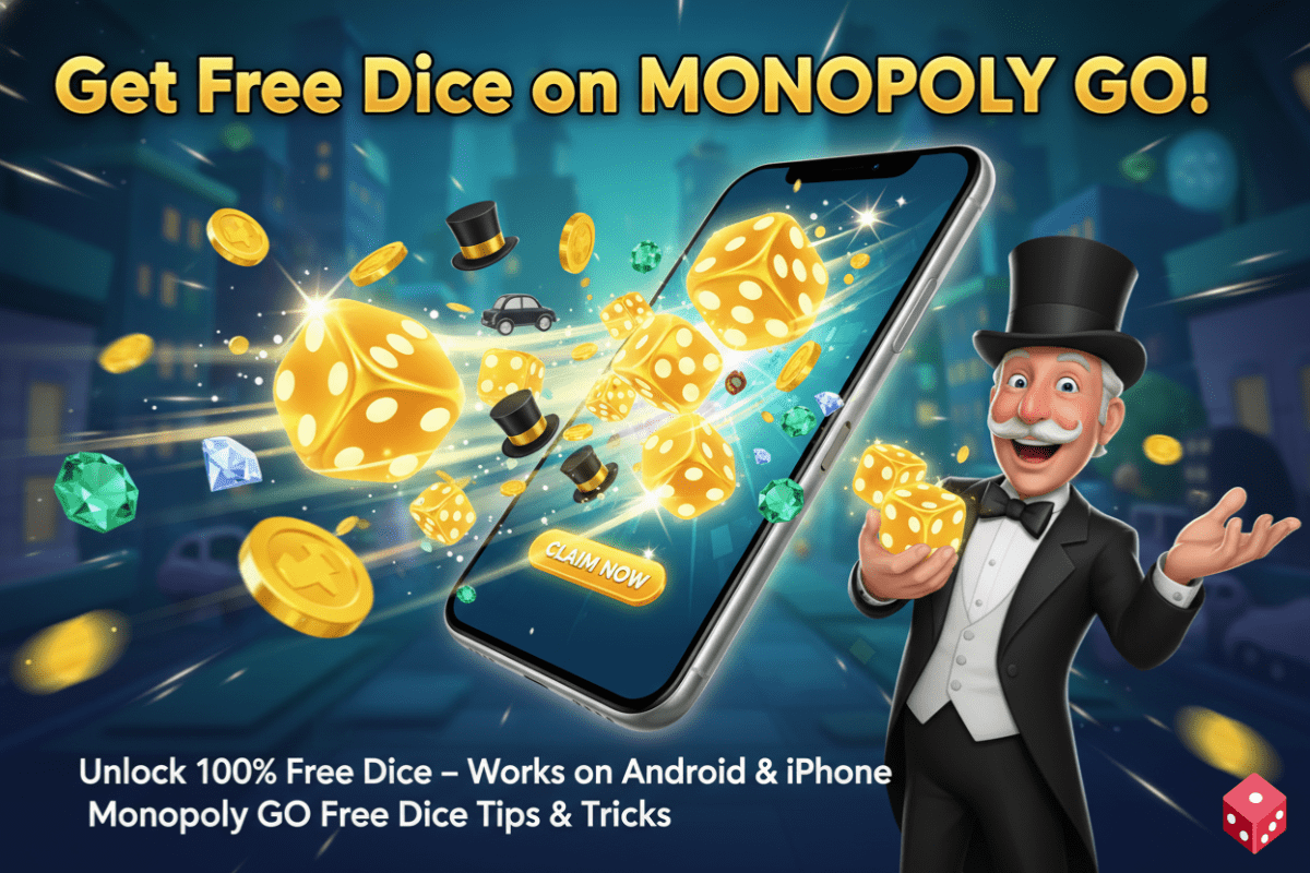 how to get free dice on monopoly go